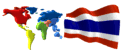 Gifs Animés drapeau de la thailande 10