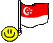 Gifs Animés drapeau de singapour 4