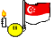 Gifs Animés drapeau de singapour 5
