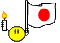 Gifs Animés drapeau du japon 3