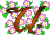 Gifs Animés fleurs alphabet 21