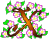 Gifs Animés fleurs alphabet 24