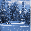 Gifs Animés maison et neige 3