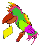 Gifs Animés perroquets 8