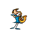 Gifs Animés saxophones 7