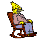 Gifs Animés simpsons abraham 3