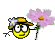 Smiley fleurs 150